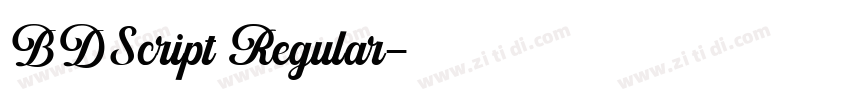 BDScript Regular字体转换 BDScript Regular字体转换